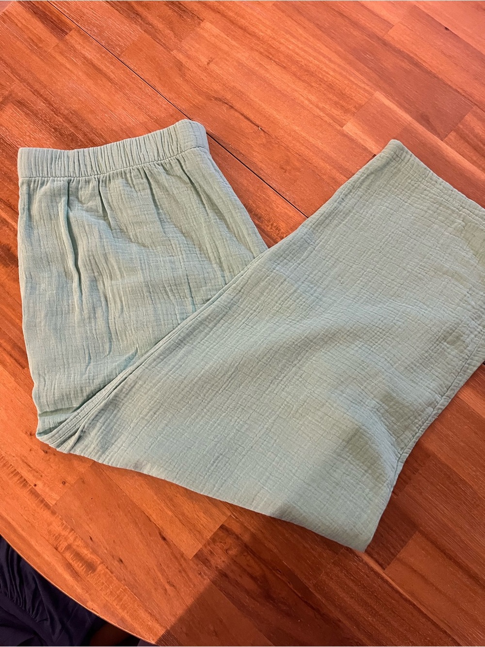 Coldwater Creek Mint Green Wide-Leg Pull-On Pants
